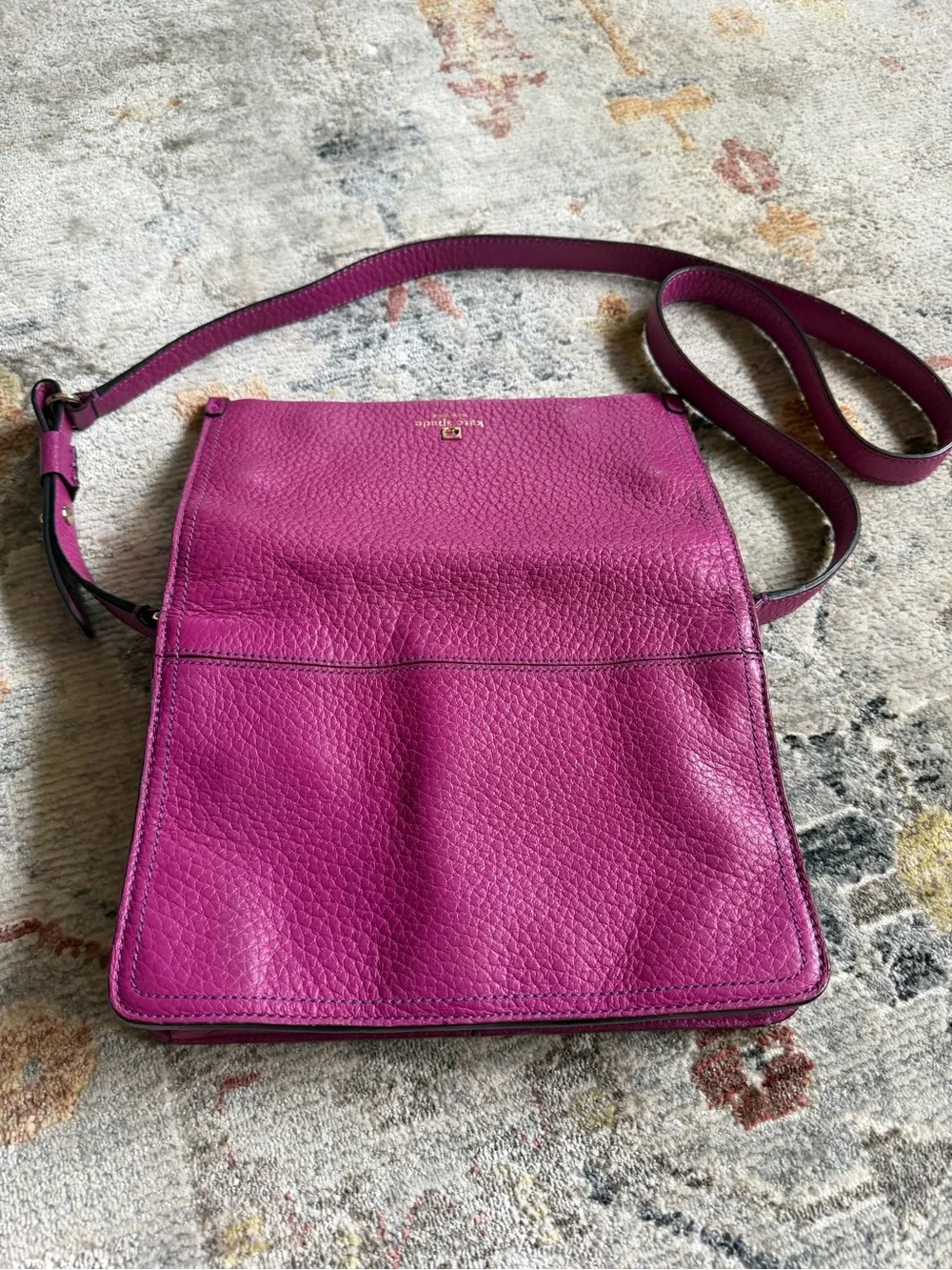 kate spade pebbled leather
